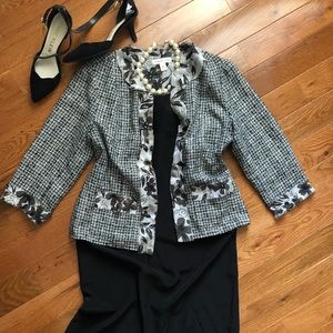 Elegant tweed Coldwater Creek dress jacket